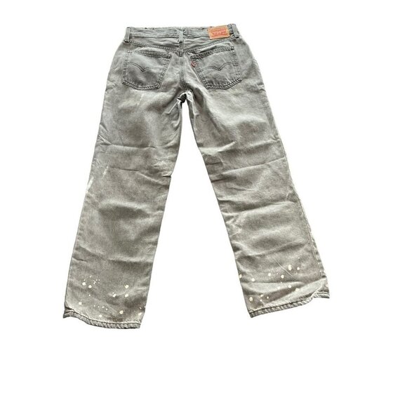 Levi's Low Pro Straight Gray / Faded Black Denim Jeans, Size 29 NWT - Picture 7 of 11